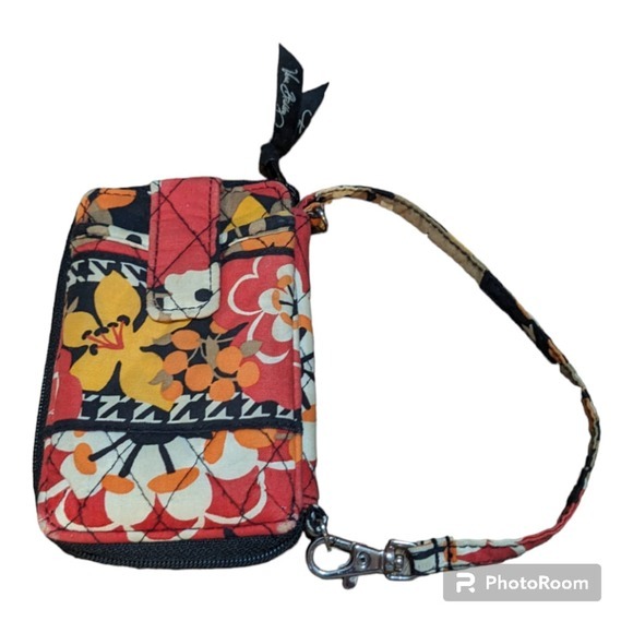 Vera Bradley Floral Zip ID Case Wallet Wristlet Card Holder‎ - Picture 2 of 4